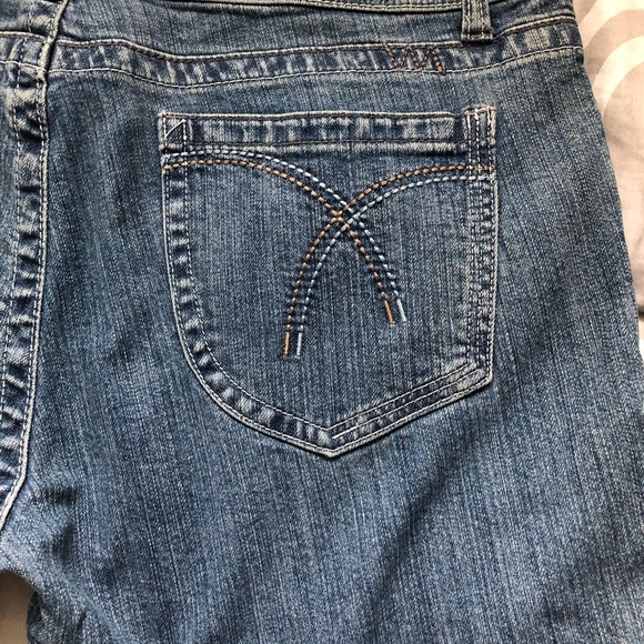 Denim Blue Women’s Jeans Buffalo Shop Stretch Stone wash low cut boot cut flare - Picture 8 of 12